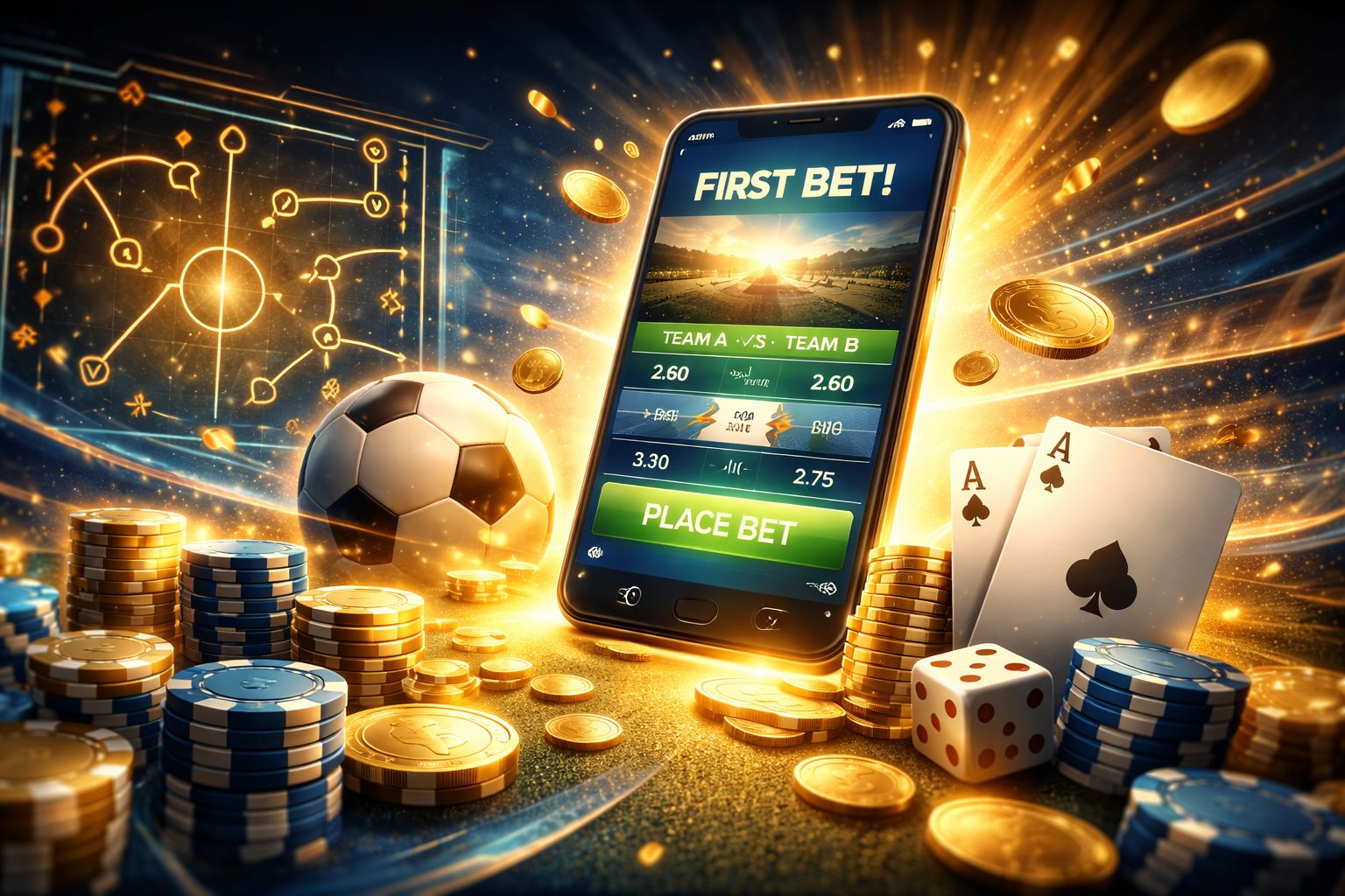 Emocionante momento de primera jugada en DADOSBET después del registro